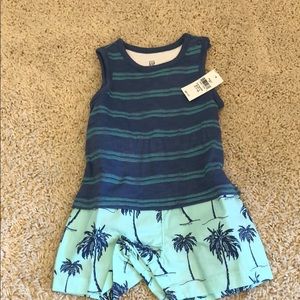 NWT Gap 3-6 month Boy One Piece Outfit